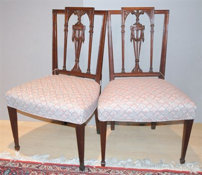 Lot 405 - Pair of George III Mahogany Side Chairs Late...