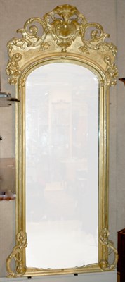 Lot 3296 - Rococo Style Gilt-Wood Pier Mirror Height 7...