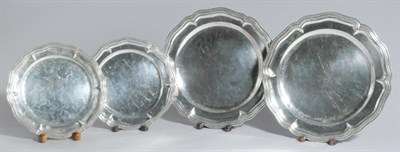 Lot 3343 - Two Pairs of South American Silver Circular...