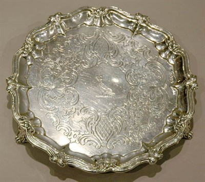 Lot 2311 - Victorian Silver Salver John Eames, London,...