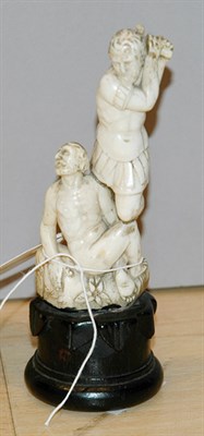 Lot 4233 - European Carved Ivory Figural Group...