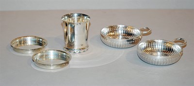 Lot 4291 - Pair of Puiforcat Silver Wine Rinsers And Six...