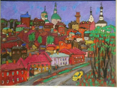 Lot 3050 - Valeri Kokourine Russian, b.1930 RUSSIAN CITY...
