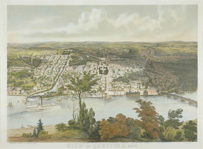 Lot 2137 - John Bachman VIEW OF HARTFORD, CONN. (R. 552)...