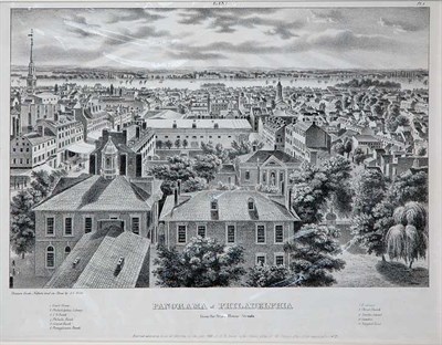 Lot 2135 - John Caspar Wild PANORAMA OF PHILADELPHIA,...