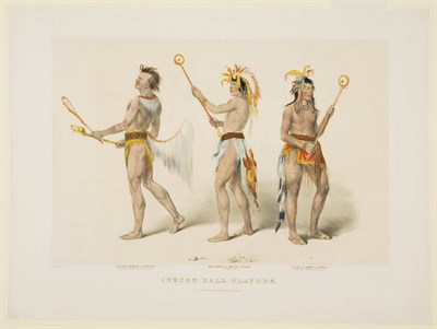 Lot 2097 - Currier & Ives, publishers INDIAN BALL PLAYERS...