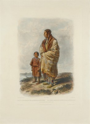 Lot 2123 - After Karl Bodmer DACOTA WOMAN AND ASSINIBOIN...