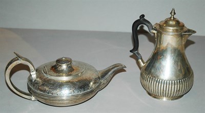 Lot 4282 - Georgian Silver Teapot Possibly John Williams,...