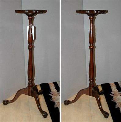 Lot 4425 - Pair of Georgian Style Mahogany Plant Stands...
