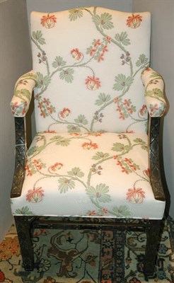 Lot 455 - George III Mahogany Library Chair Late 18th...