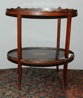 Lot 4146 - Edwardian Style Marquetry Inlaid Mahogany Oval...
