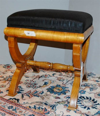 Lot 4389 - Ash Biedermeier Stool 19th Century Height 19...
