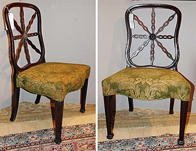 Lot 483 - Pair of George III Mahogany Side Chairs Late...