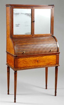 Lot 635 - Continental Neoclassical Inlaid Fruitwood and...