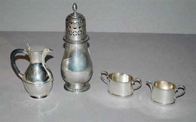 Lot 4296A - English Silver Individual Coffee Service...