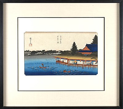Lot 1001 - Japanese Woodblock Print, Hiroshige 19th...