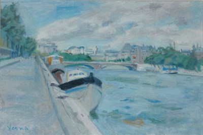 Lot 4057 - Germaine Verna French, 1900-1975 QUAI Signed...