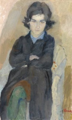 Lot 123 - Germaine Verna French, 1900-1975 WOMAN WITH...