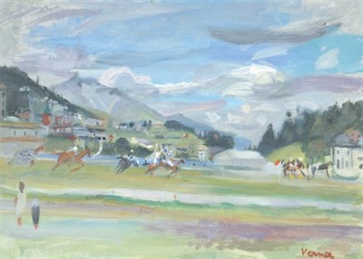 Lot 3090 - Germaine Verna French, 1900-1975 HORSE RACE AT...
