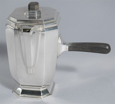 Lot 3360 - French Silver Plated Chocolate Pot