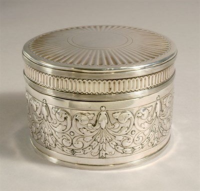 Lot 534 - Dutch Silver Covered Box Late 18th century Of...