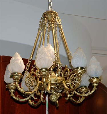 Lot 4311 - Neoclassical Style Gilt-Metal and Frosted...