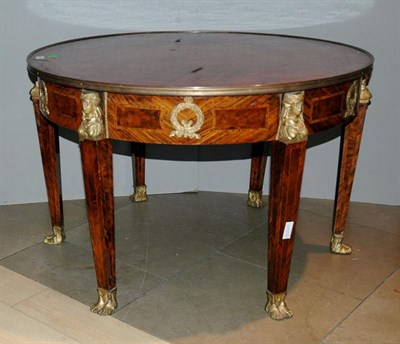 Lot 4336 - Empire Style Gilt-Metal Mounted Mahogany...
