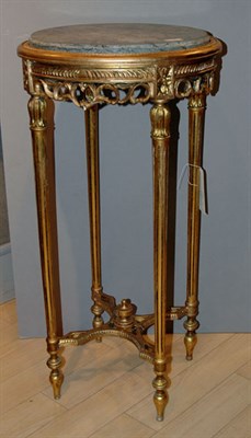 Lot 4265 - Neoclassical Style Marble Top Gilt-Wood Plant...