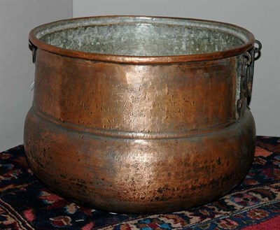 Lot 4125 - Copper Jardiniere Height 14 1/2 inches,...