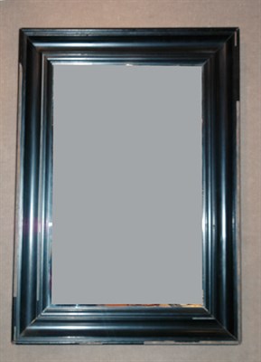 Lot 4430 - Ebonized Wood Mirror Height 43 inches, width...