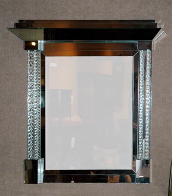 Lot 4207 - Neoclassical Style Glass Architectural Mirror...