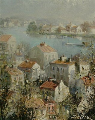 Lot 9 - Lucien Delarue French, b.1925 ON THE BANKS OF...