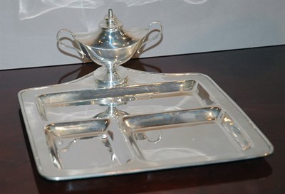Lot 4275 - Howard Silver Smoking Stand Approximately 12...