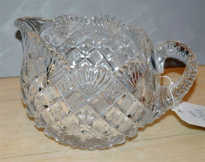 Lot 4221 - American Brilliant Period Cut Glass Pitcher