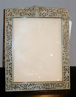 Lot 4228 - Asian Carved Hardstone Picture Frame Height 17...