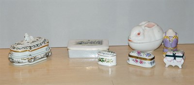 Lot 4231 - Miscellaneous Group of Porcelain Trinket Boxes...