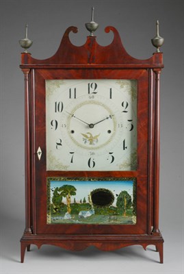 Lot 2323 - Seth Thomas Mahogany Pillar and Scroll Off...