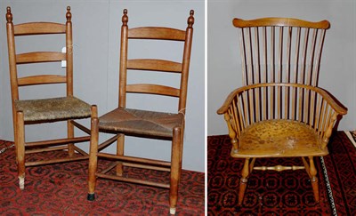Lot 2160 - Comb Back Windsor Armchair Pennsylvania, late...