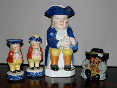 Lot 2198 - Porcelain Toby Jug 19th Century Height 9 3/4...