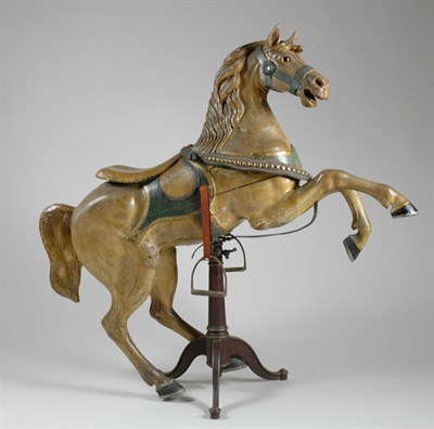 Lot 2317 - Carved and Painted Prancer Carousel Horse...