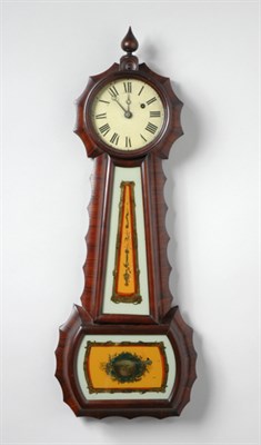 Lot 2173 - Rosewood and Eglomise Banjo Clock Mid 19th...