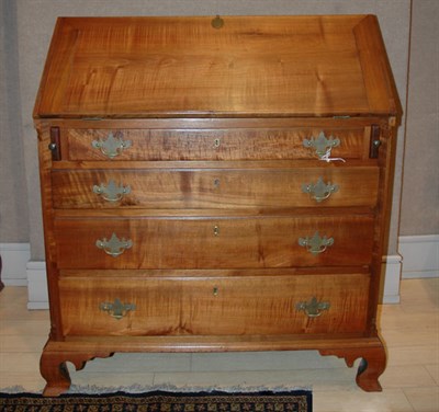 Lot 2177 - Chippendale Walnut Slant Front Desk...