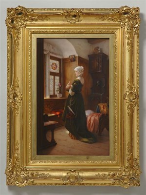 Lot 2148 - Framed KPM Porcelain Plaque Of rectangular...