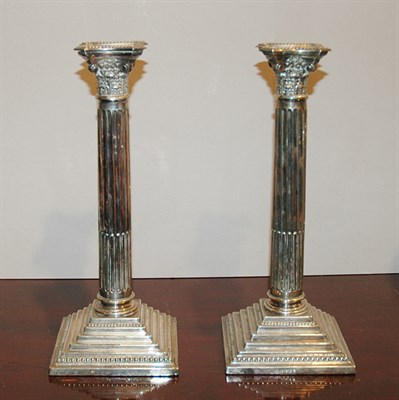 Lot 4272 - Pair of Neoclassical Style Silver Plated...