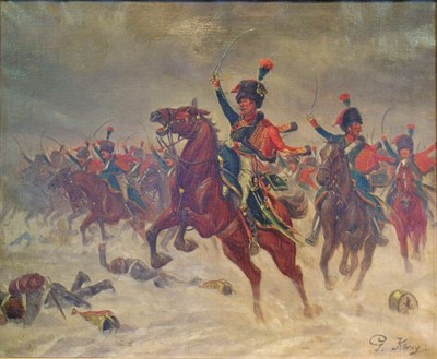 Lot 2016 - G. Kercy French, 19th century THE CAVALARY...