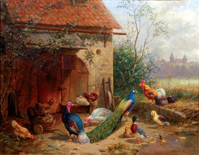 Lot 2005 - A. Hofmann German, 19th century BIRDS IN A...