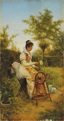 Lot 2064 - Alfonso Savini Italian, 1836-1908 YOUNG WOMAN...