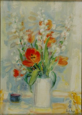 Lot 1147 - Le Pho French, 1907-2001 FLEURS Signed Lepho...