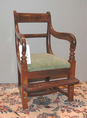 Lot 4390 - Regency style Mahogany Child's Chair With...
