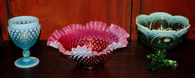 Lot 4332 - Group of American Colored Glass Including...